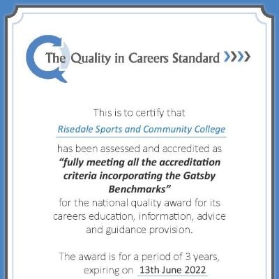 The national quality in careers standard award 